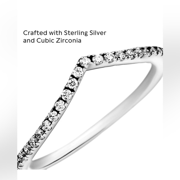 SHIMMERING WISH Cubic Zirconia Sterling Silver 925 Ring by Pandora🤍 - Picture 5 of 16